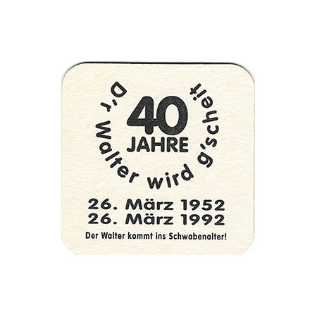 Bierdeckel (Datum - 8-3 - 290)