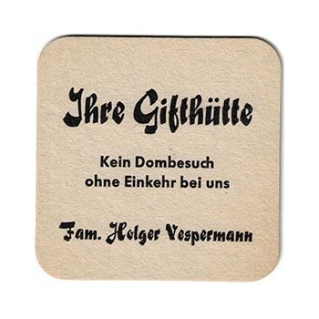 Bierdeckel (Gastronomie - 4-1 - 70)