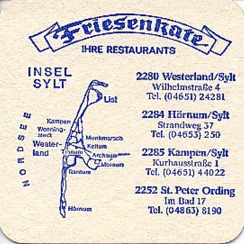 Bierdeckel (Friesenkate)