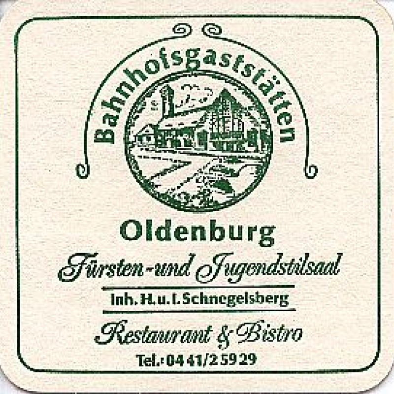 Bierdeckel (Bahnhofsgastst&auml;tten Oldenburg)