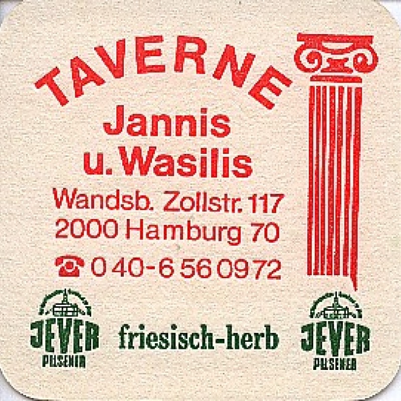 Bierdeckel (Jannis u. Wasilis)