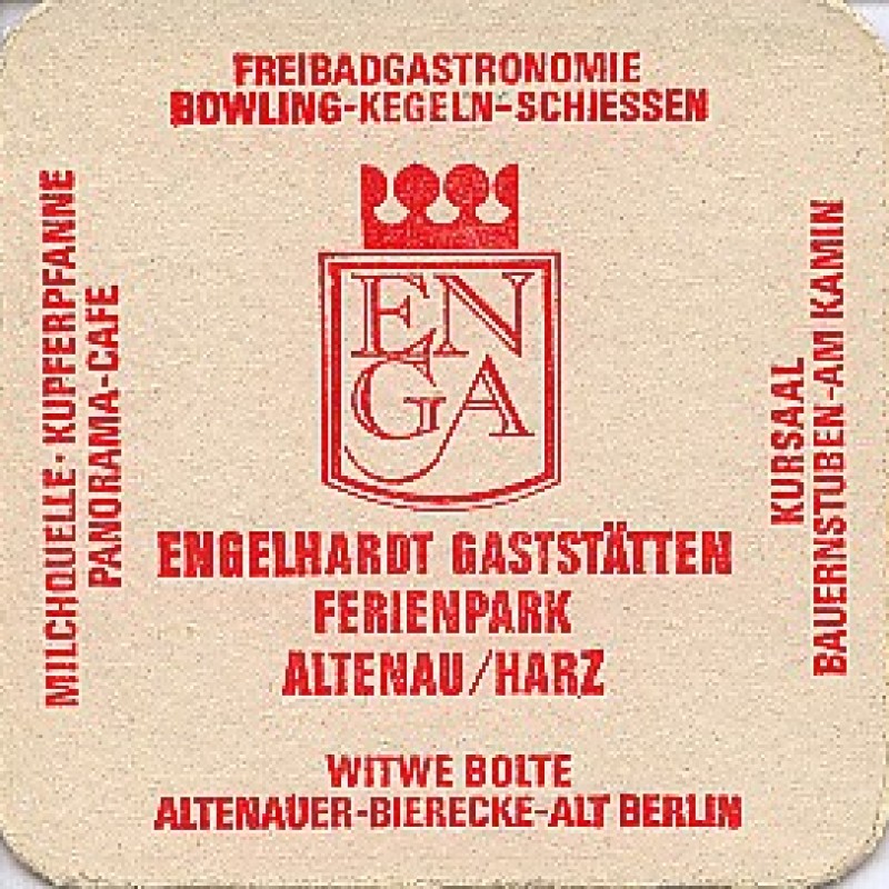 Bierdeckel (Engelhardt Gastst&auml;tten)