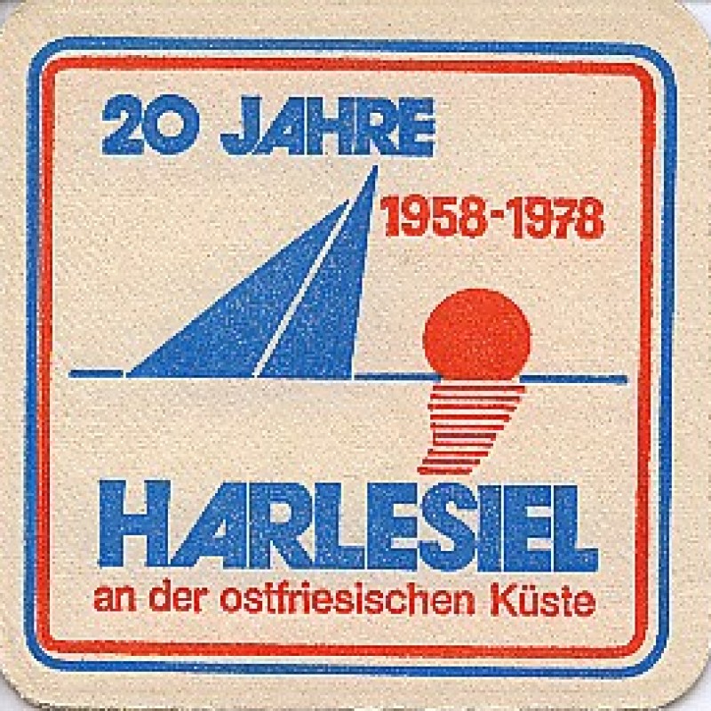 Bierdeckel (20 Jahre Harlesiel)