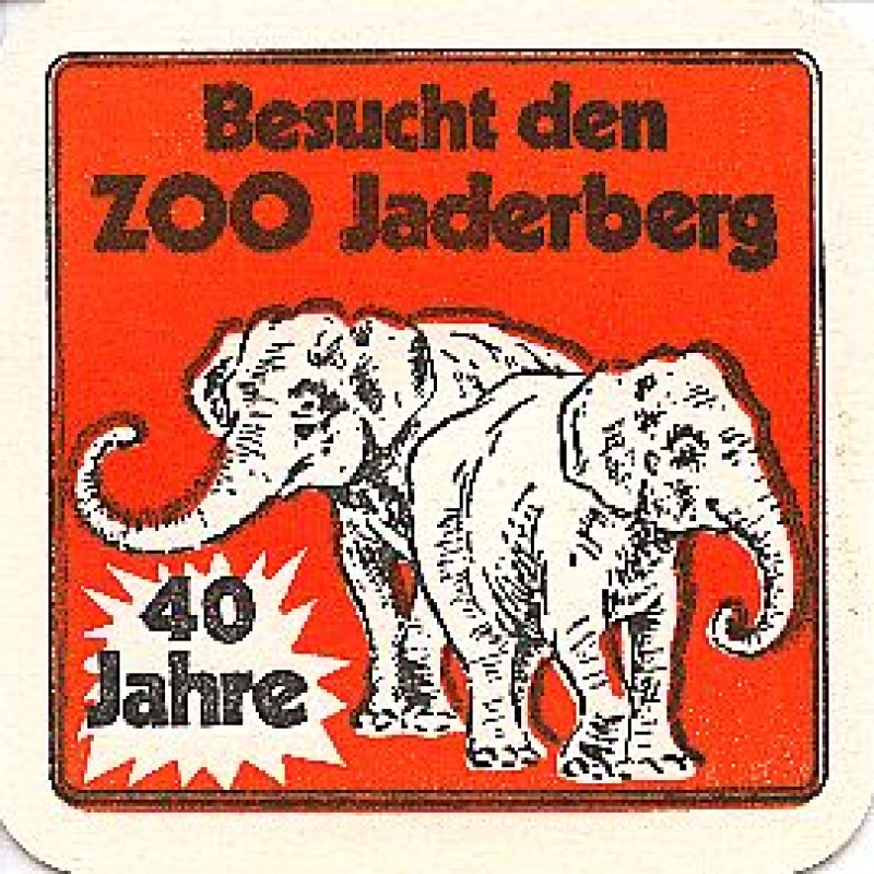 Bierdeckel (40 Jahre Zoo Jaderberg)