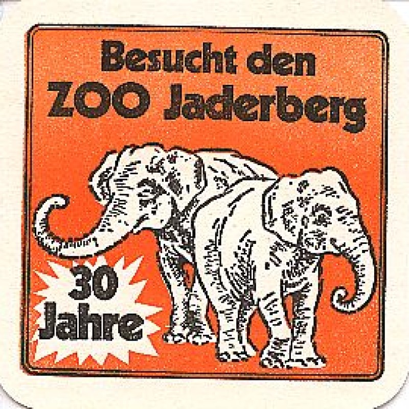 Bierdeckel (30 Jahre Zoo Jaderberg)