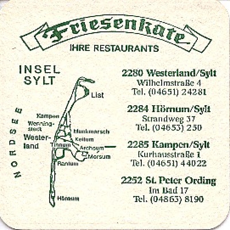 Bierdeckel (Friesenkate)