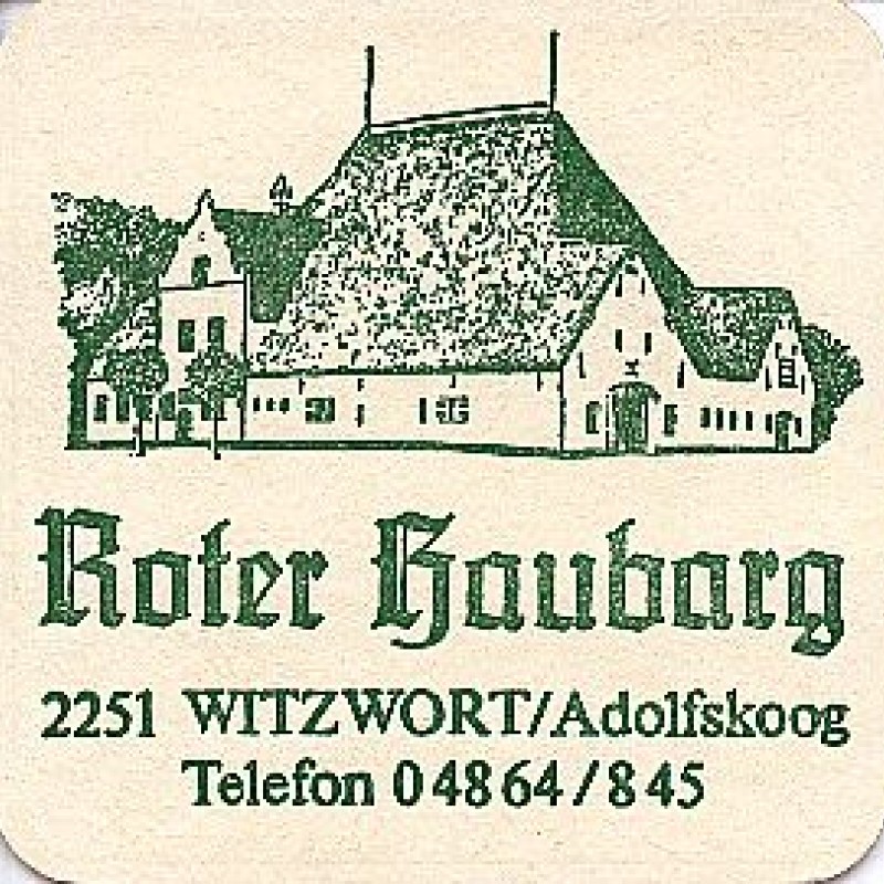 Bierdeckel (Roter Haubarg)