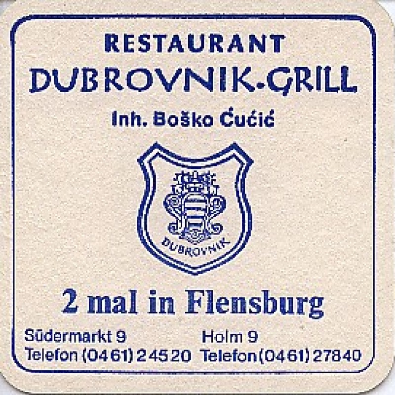 Bierdeckel (Dubrovnik-Grill)