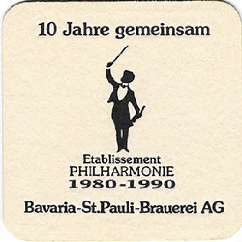 Bierdeckel (10 Jahre Etablissement Philharmonie)