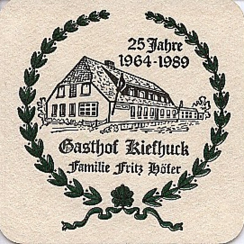 Bierdeckel (25 Jahre Gasthof Kiefhuck)