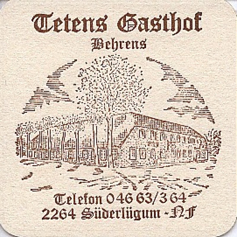 Bierdeckel (Tetens Gasthof)