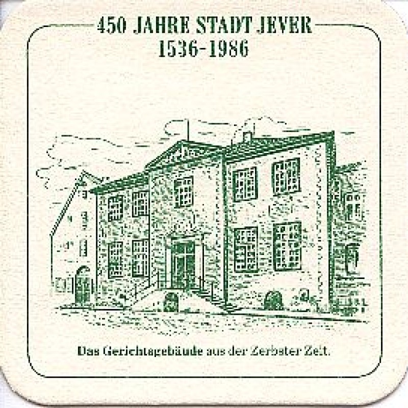 Bierdeckel (450 Jahre Stadt Jever)