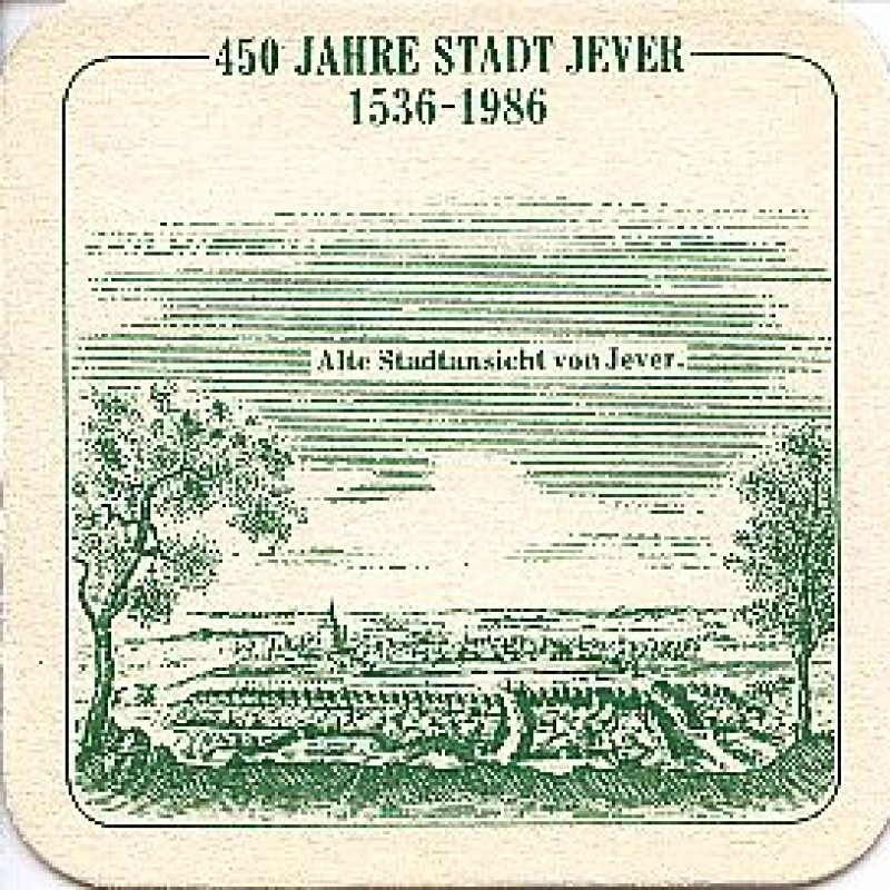 Bierdeckel (450 Jahre Stadt Jever)