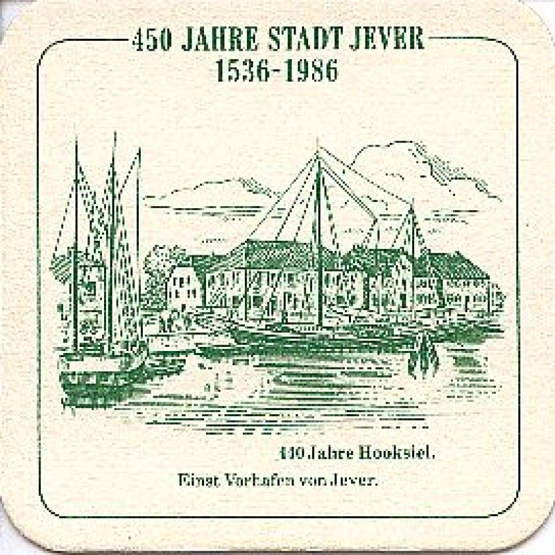Bierdeckel (450 Jahre Stadt Jever)