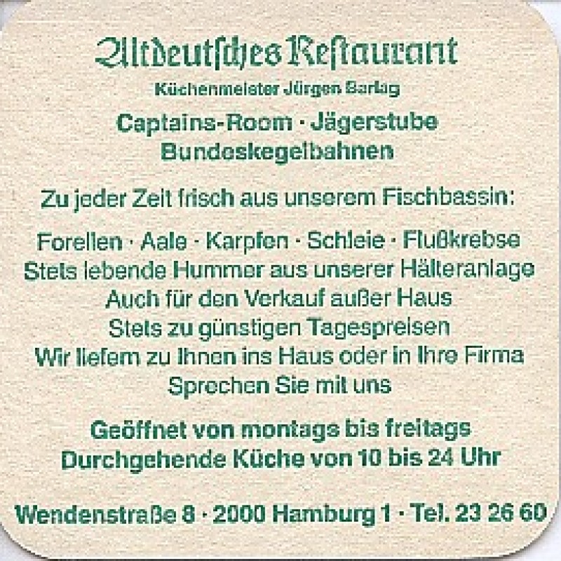 Bierdeckel (Altdeutsches Restaurant)