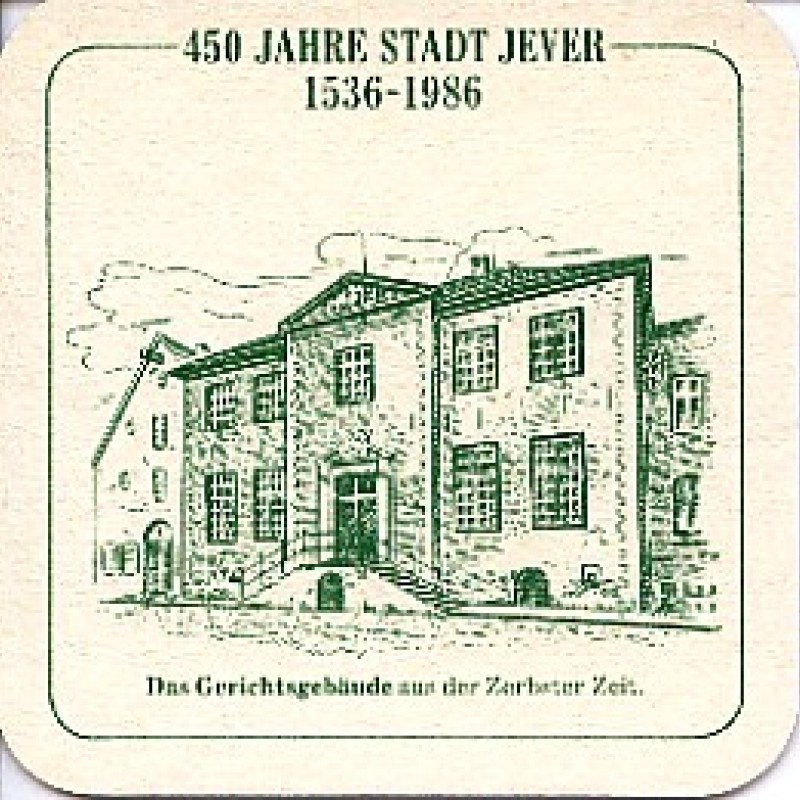 Bierdeckel (450 Jahre Stadt Jever)