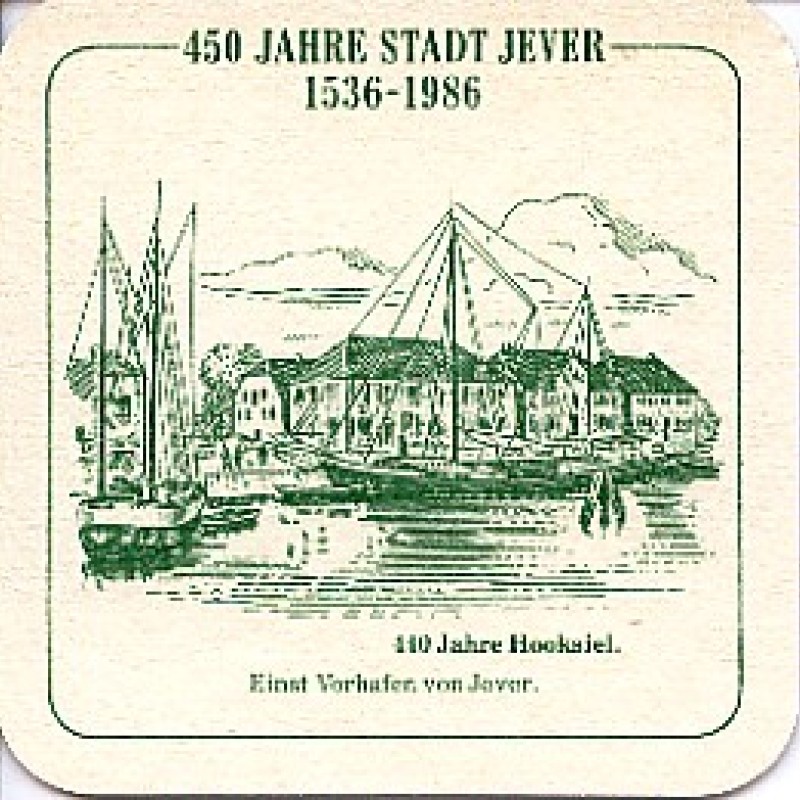 Bierdeckel (450 Jahre Stadt Jever)