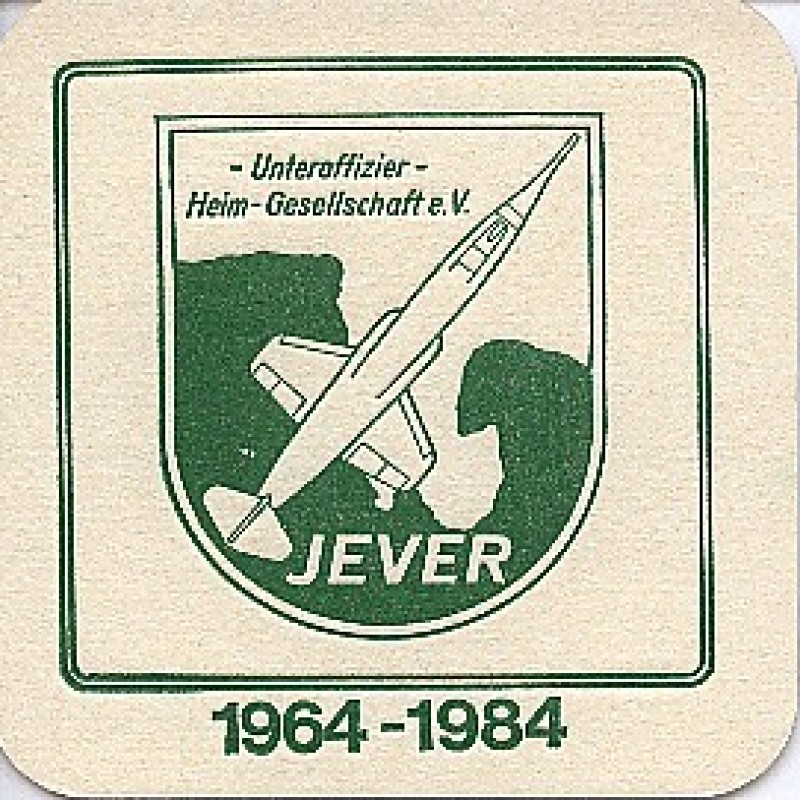 Bierdeckel (20 Jahre Unteroffizier-Heim-Gesellschaft e.V. Jever)