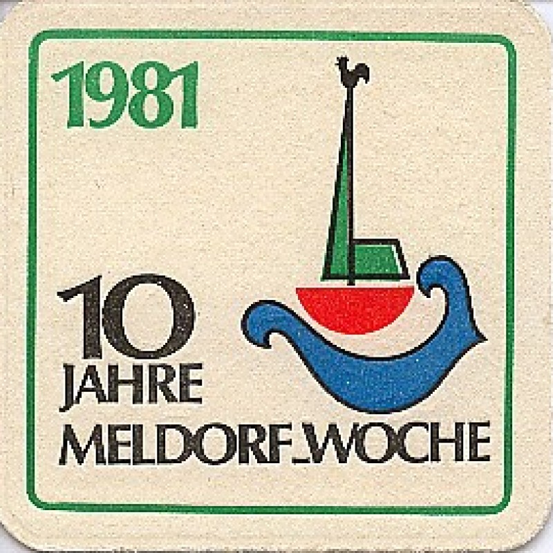 Bierdeckel (10 Jahre Meldorf-Woche)