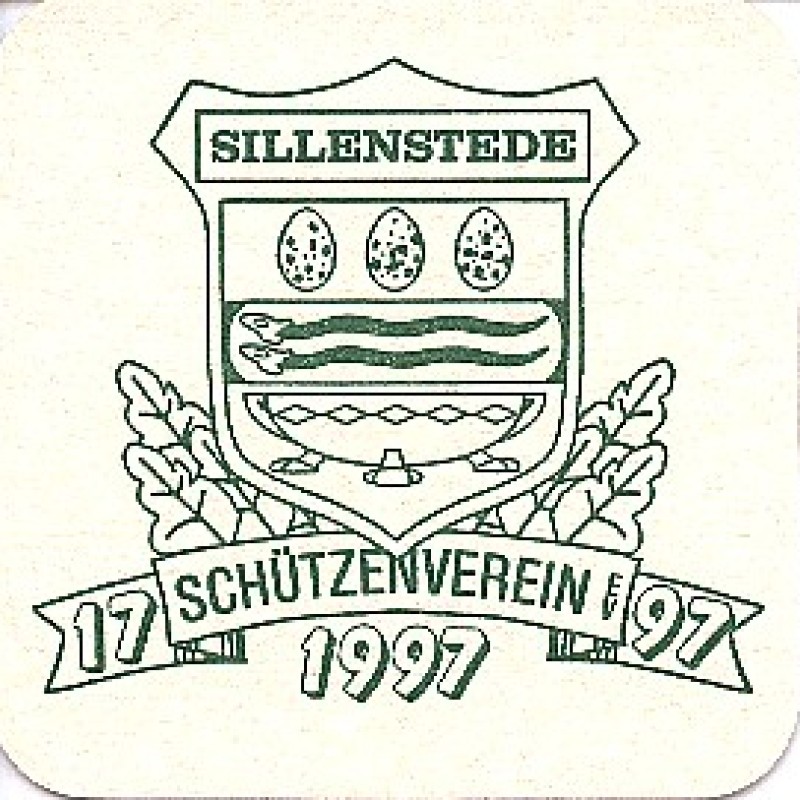 Bierdeckel (200 Jahre Sch&uuml;tzenverein Sillenstede)