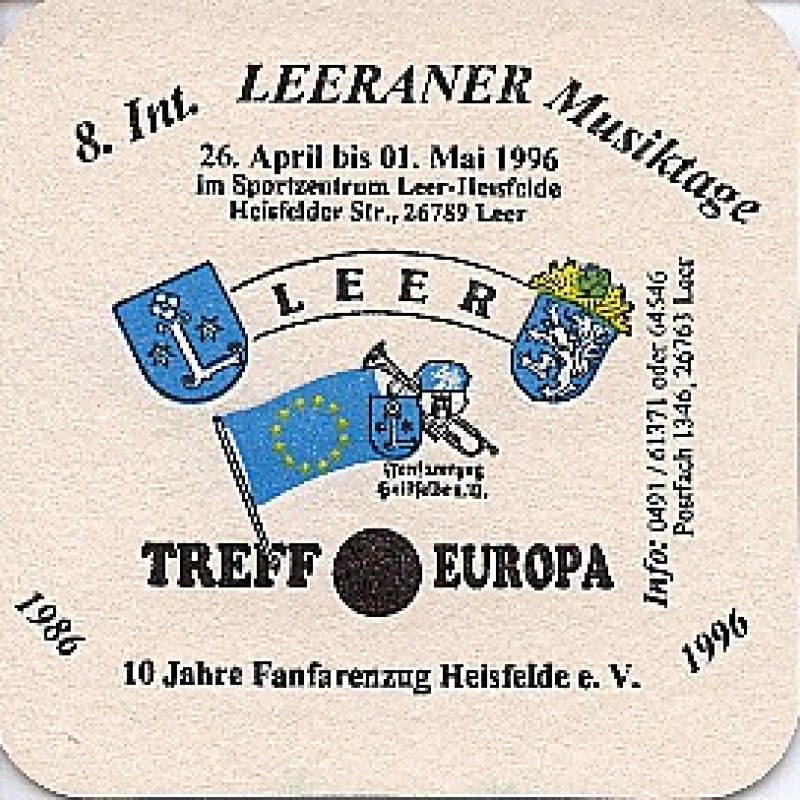 Bierdeckel (Internationale Leeraner Musiktage)