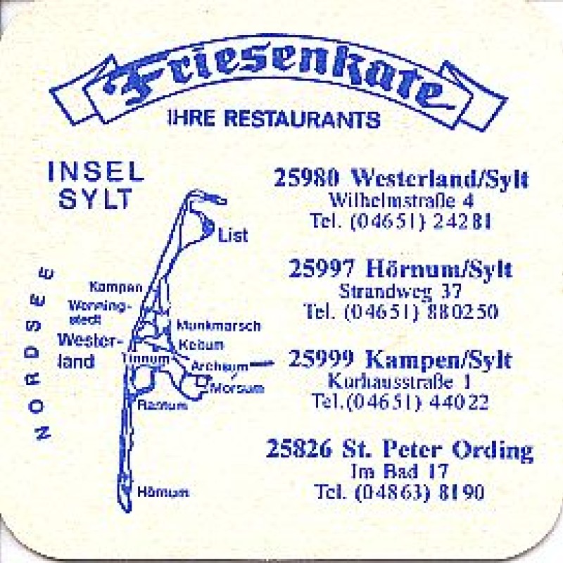 Bierdeckel (Friesenkate)