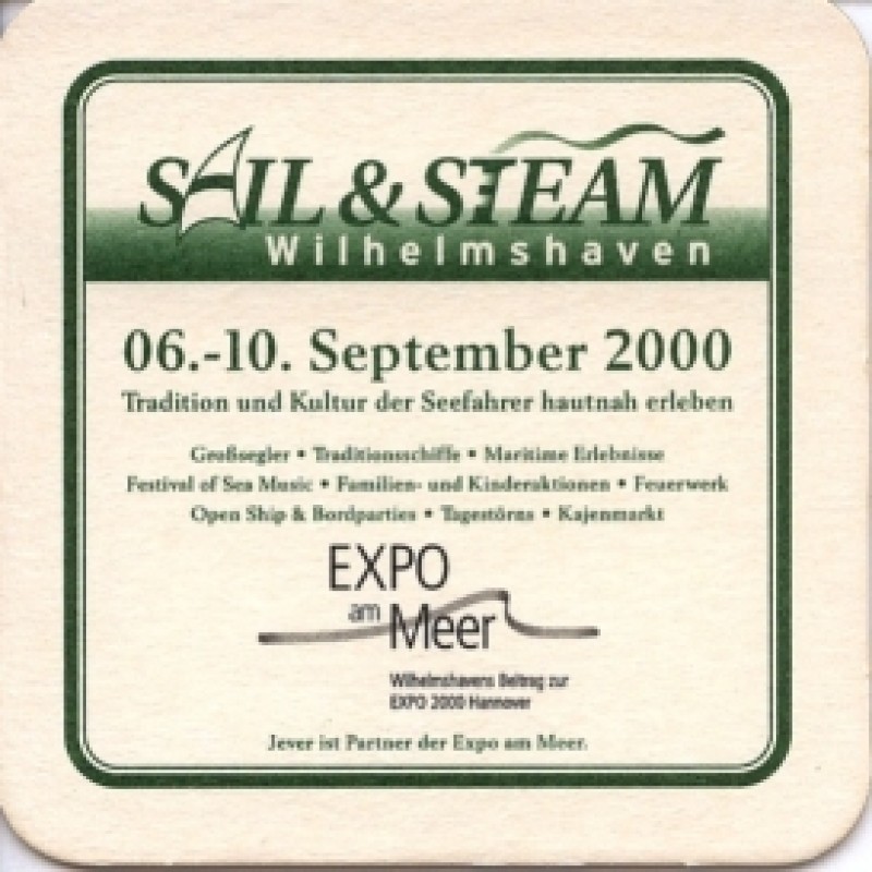 Bierdeckel (Sail & Steam Wilhelmshaven)