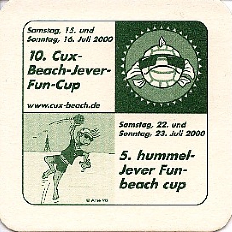 Bierdeckel (Cux-Beach-Jever-Fun-Cup)