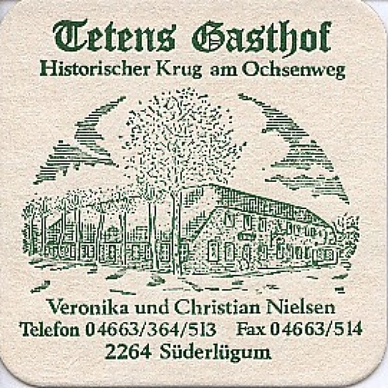 Bierdeckel (Tetens Gasthof)