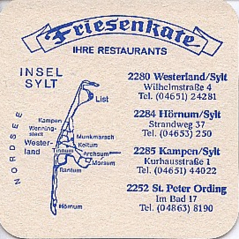 Bierdeckel (Friesenkate)