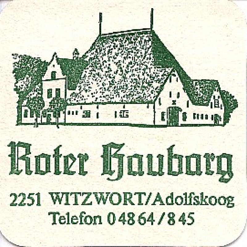 Bierdeckel (Roter Haubarg)