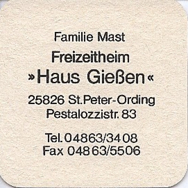 Bierdeckel (Haus Gie&szlig;en)