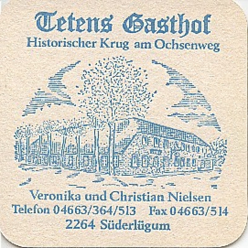 Bierdeckel (Tetens Gasthof)
