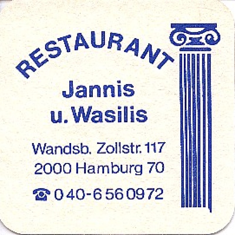 Bierdeckel (Jannis u. Wasilis)