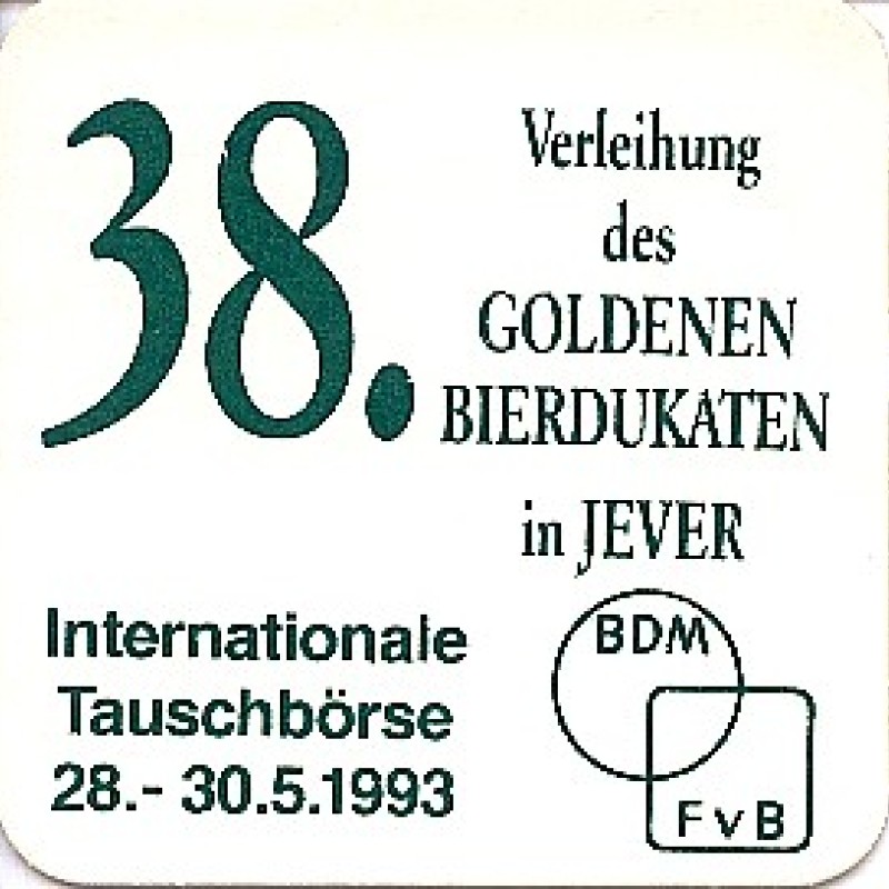 Bierdeckel (Verleihung des Goldenen Bierdukaten)