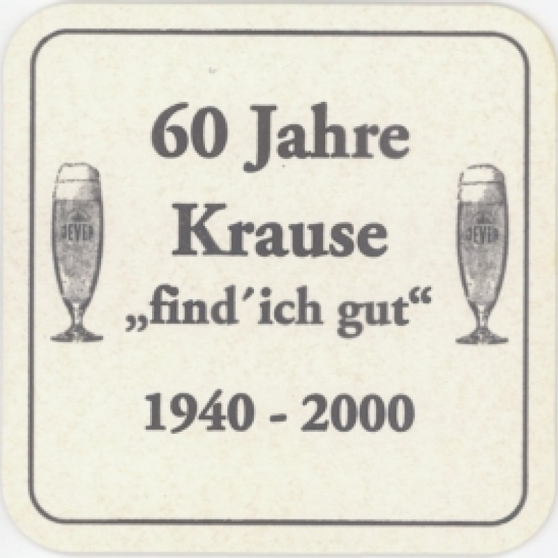Bierdeckel (60 Jahre Krause)