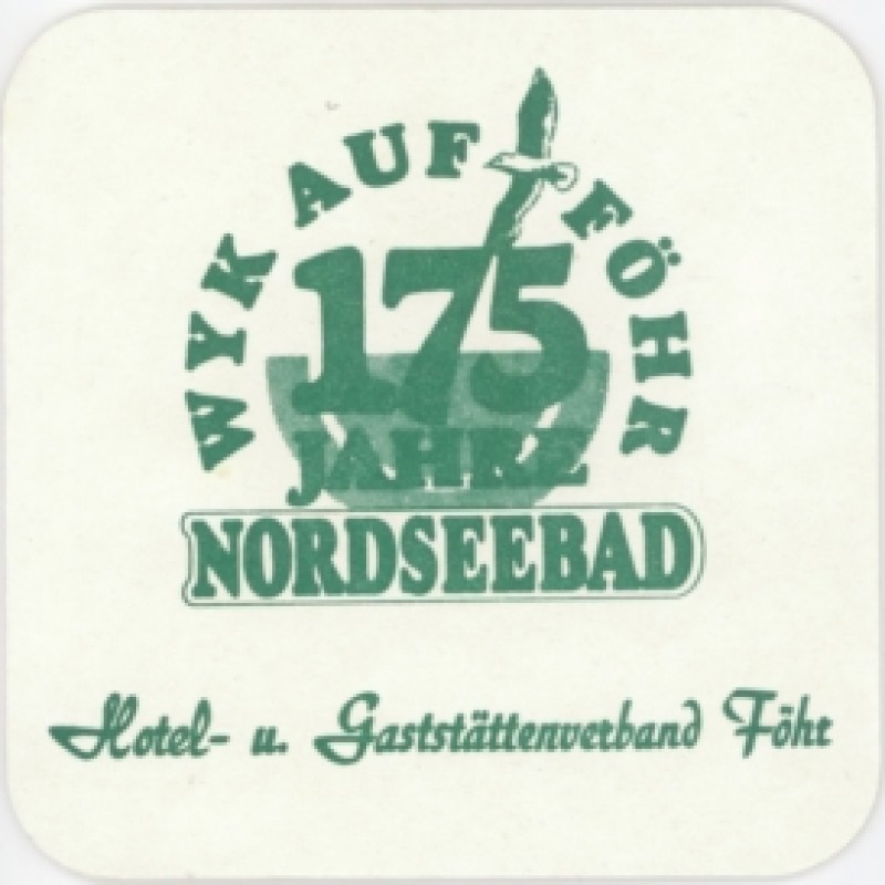 Bierdeckel (175 Jahre Nordseebad Wyk auf F&ouml;hr)