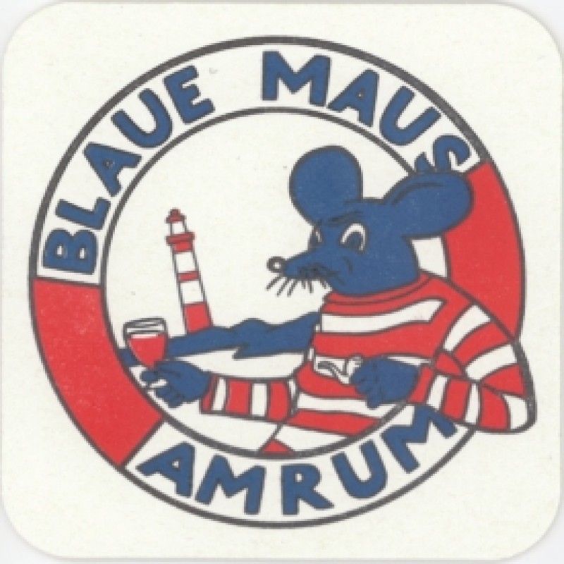 Bierdeckel (Blaue Maus)