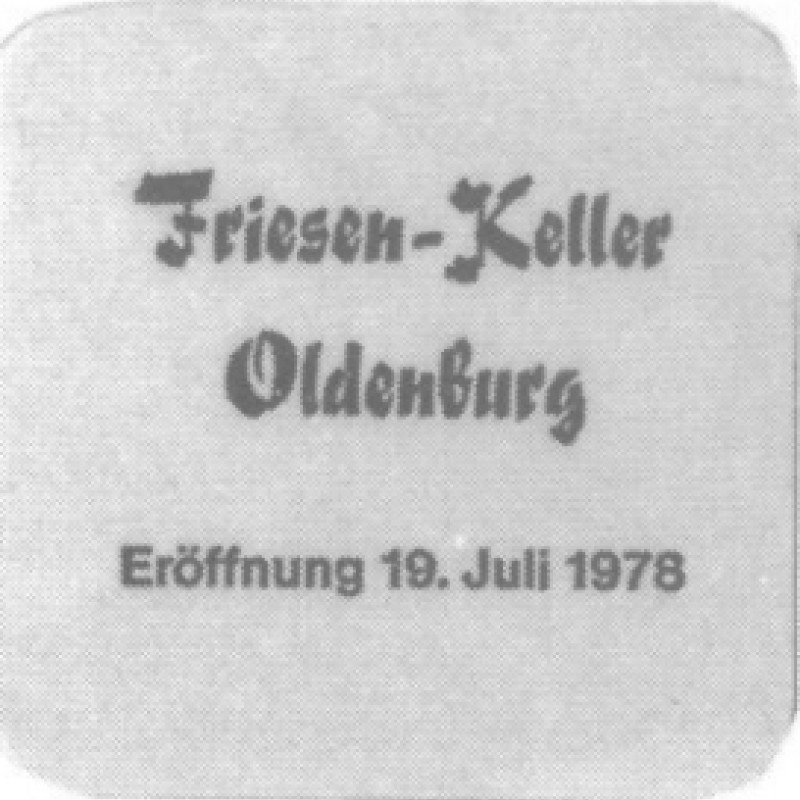 Bierdeckel (Er&ouml;ffnung Friesen-Keller Oldenburg)