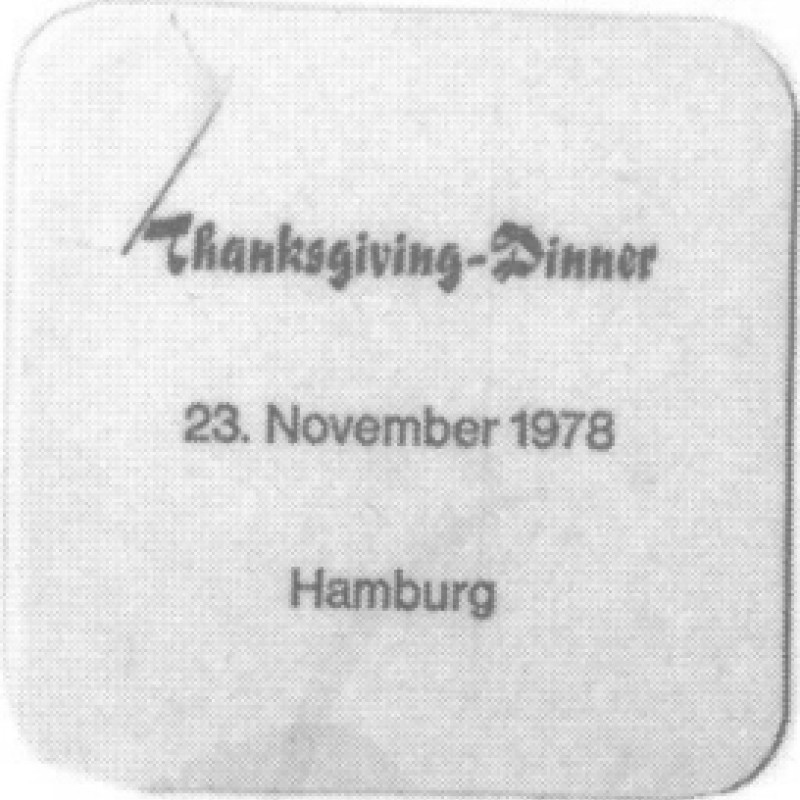 Bierdeckel (Thanksgiving-Dinner)