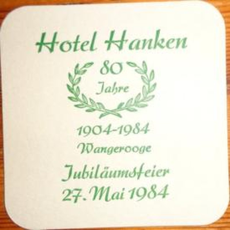 Bierdeckel (80 Jahre Hotel Hanken)
