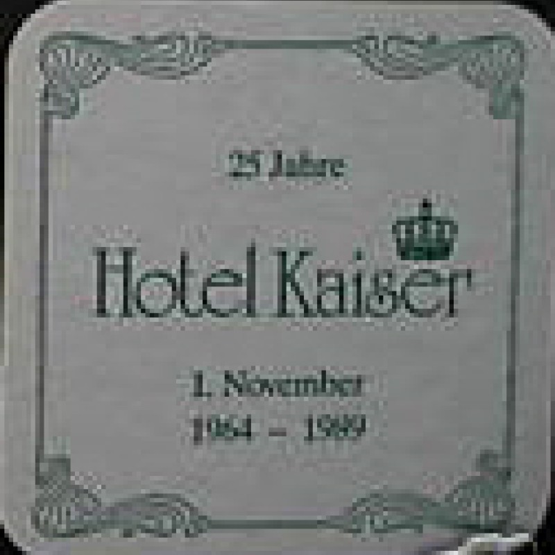 Bierdeckel (25 Jahre Hotel Kaiser)