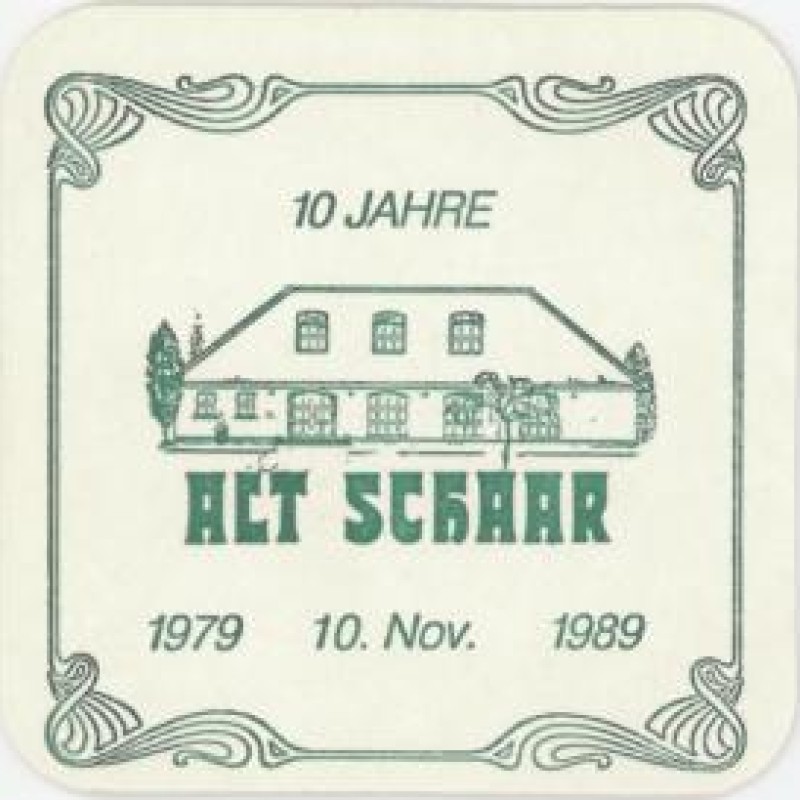 Bierdeckel (10 Jahre Alt Schaar)