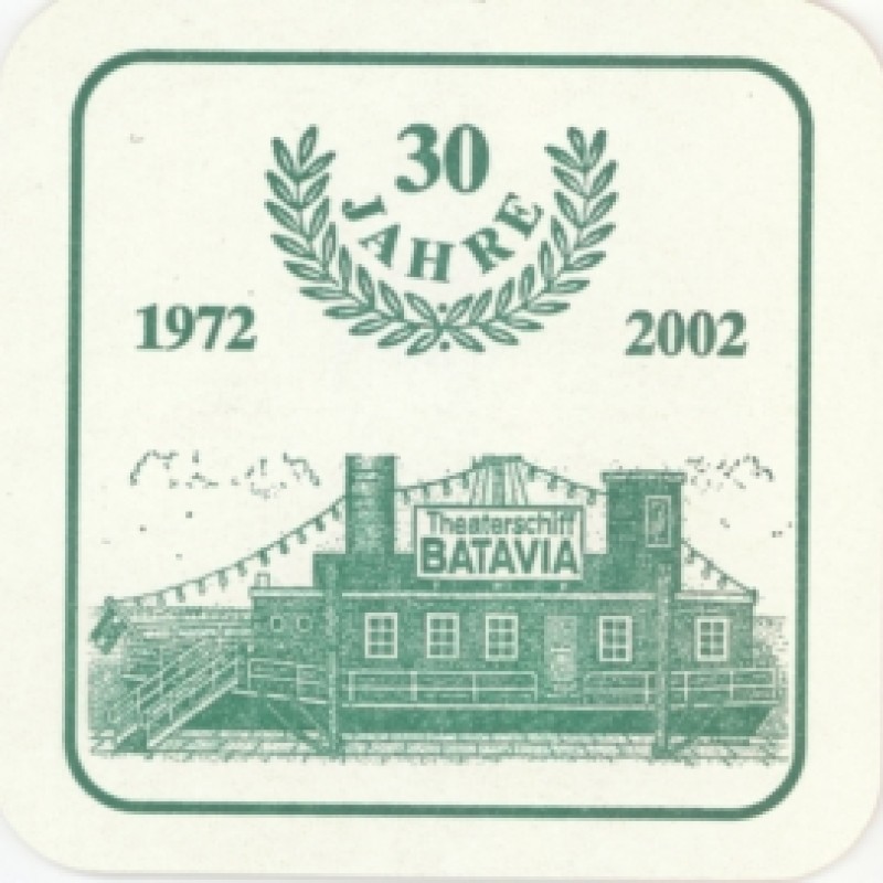 Bierdeckel (30 Jahre Theaterschiff Batavia)