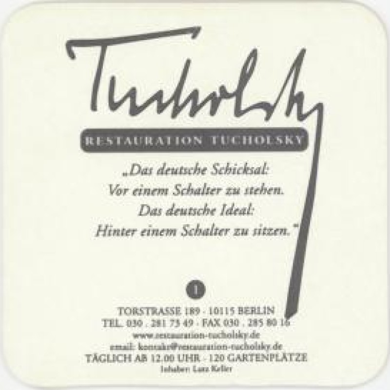 Bierdeckel (Tucholsky)