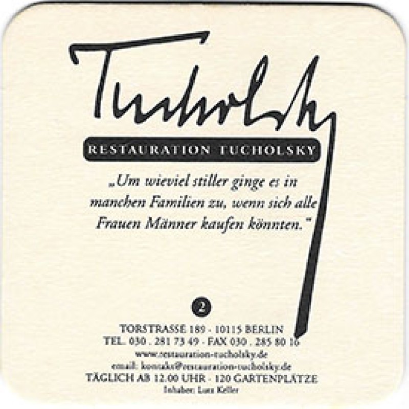 Bierdeckel (Tucholsky)