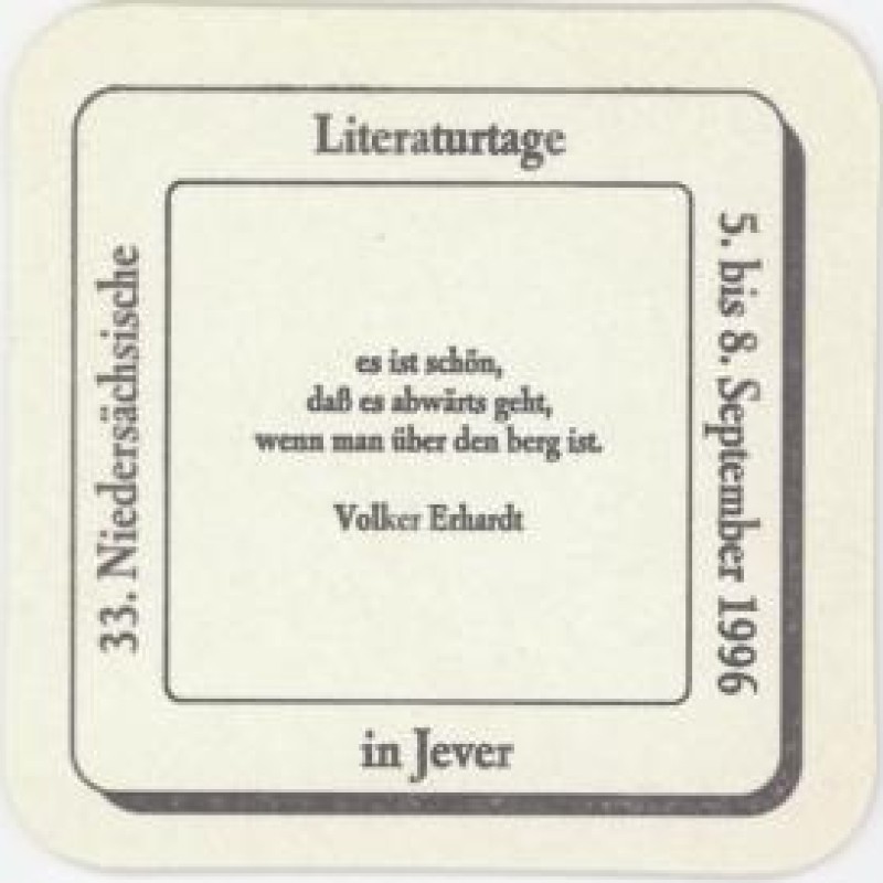 Bierdeckel (Nieders&auml;chsische Literaturtage)