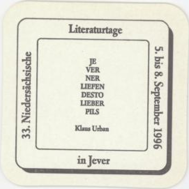 Bierdeckel (Nieders&auml;chsische Literaturtage)
