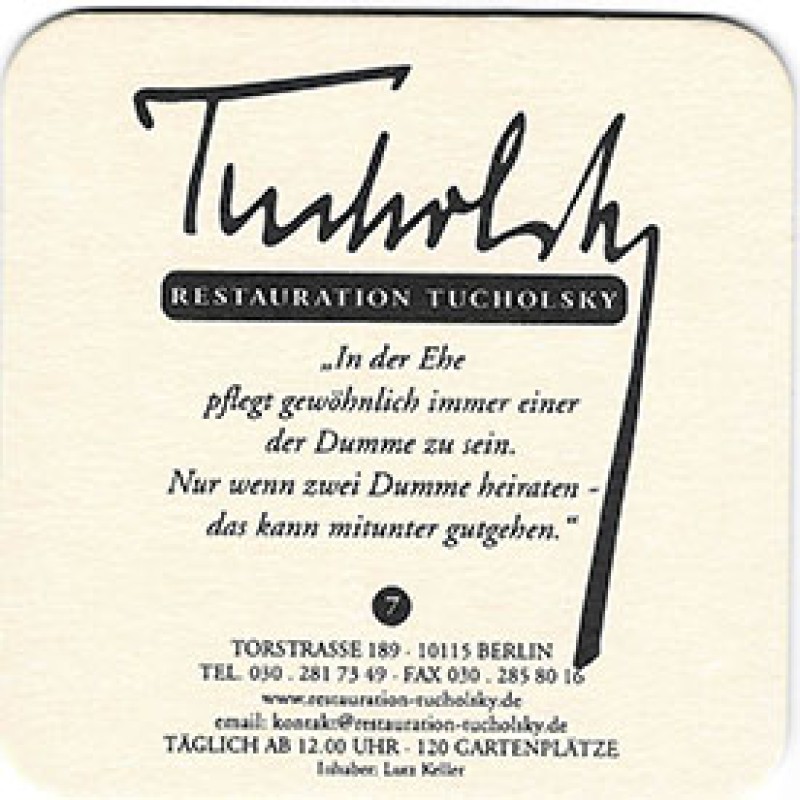 Bierdeckel (Tucholsky)