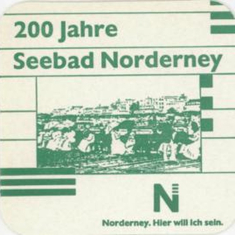 Bierdeckel (200 Jahre Seebad Norderney)